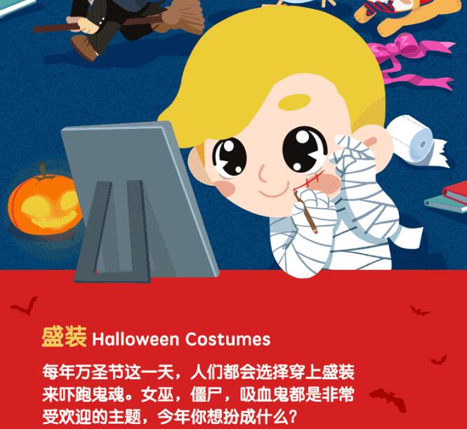 VIPJR少儿英语故事:万圣节中各种人物的由来-上海少儿英语学习网